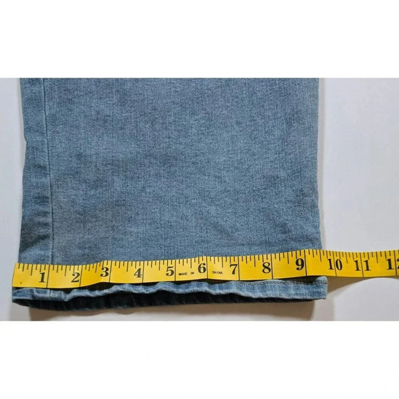 Lane Bryant Womens Plus Size 24 Mid- rise Boyfriend capri Blue Denim Jeans - Picture 9 of 11